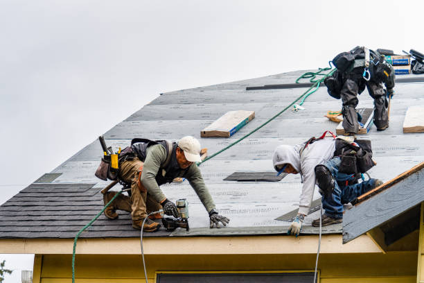 Professional Flat Roof Repair technician working in Portage, WI
